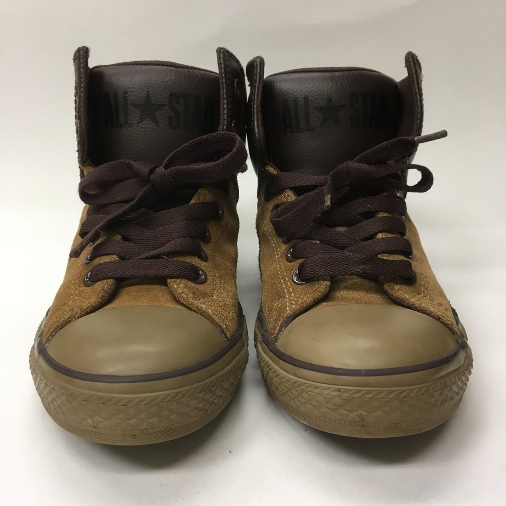 Converse All Star Boys Leather Sneaks Size 6 Boys - Picture 2 of 8